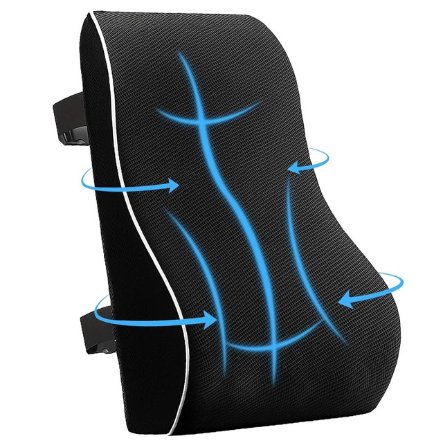 Valuetom Cuscino Lombare Memory Foam Sostegno Lombare Cuscini, Sostegno Ergonomico Per La Schiena, Per La Casa, Ufficio, Auto