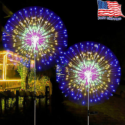 150 LED Solar Firework Starburst Light Fairy Lamp Garden Path Outdoor Decor lamp