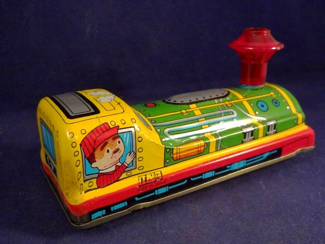 RARE ANCIEN TRAIN En Tole Mecanique A Clef Marque Memo Style Joustra