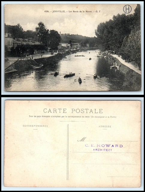 FRANCE Postcard - Joinville, Les Bords de la Marne J24