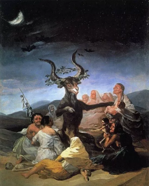 Witches' Sabbath, 1798 by Francisco Goya art painting print