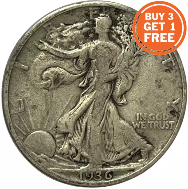 Half Dollar-50 Cents - Usa -Choice Of Date From 1916 - 1970 Silver 0.900 / 0.400