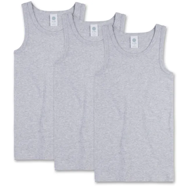 Sanetta Boy's Undershirt 3er Pack - Shirt Without Sleeves, Tank Top Au, Basic,