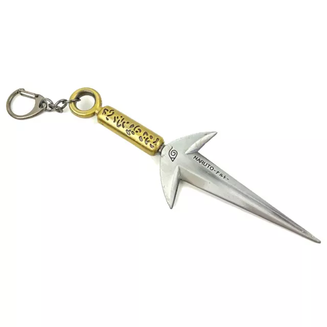 Anime Naruto Ninja Metal Kunai Keychain Keyring Pendant Cosplay Prop Gift Boy