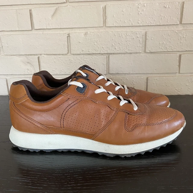 ECCO Mens Sneak Retro Tie Fashion Sneaker Brown EUR 42 Leather Comfort