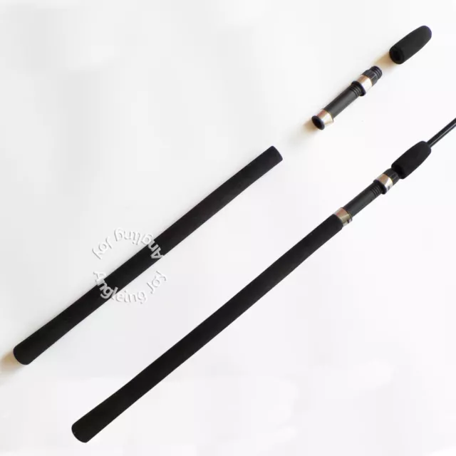 DIY Custom Spinning Rod Building Repair Black EVA Handle Grip and Reel Seat