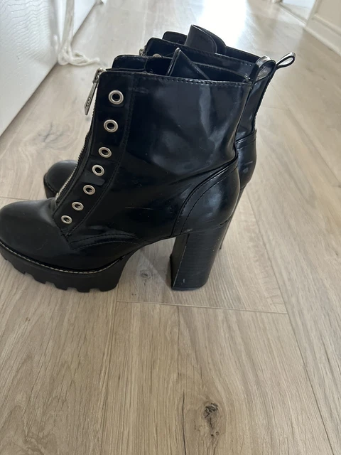 zara front zip boots