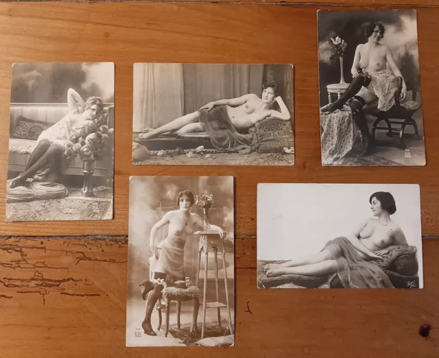 Lot Of 5 Super Et Er Paris Erotic Postcards - Sexy Nude Erotic