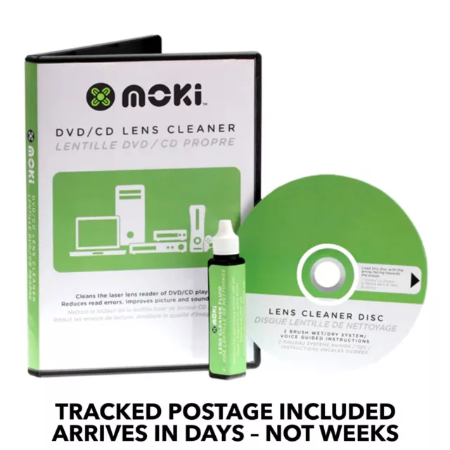 MOKI CD DVD PC CD ROM GAME CONSOLE Optical Laser Lens Cleaner Disc Disk