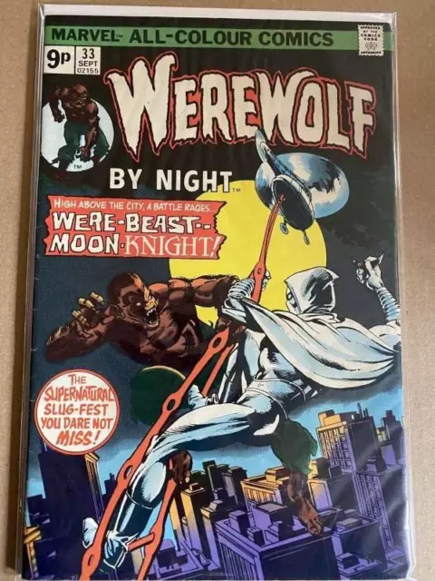 Werewolf by Night #33 Sept 1975  2nd appearance of Moon Knight