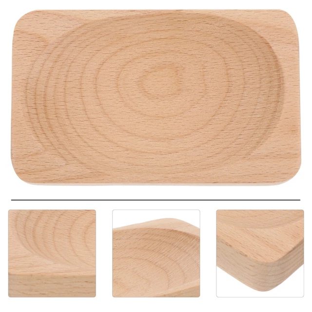 Taglio Mini Piatto Frutta Formaggio Strumenti Domestici Cachi Legno Solido