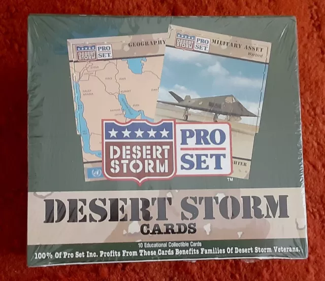 DESERT STORM Pro Set 1991 NEW Factory Sealed BOX Of 36 Packs 10 Cards Each