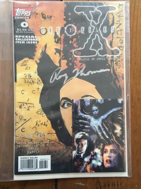 RARE Topps Comics The X-Files #0 Collectors Item Issue3 + Signature&certificate