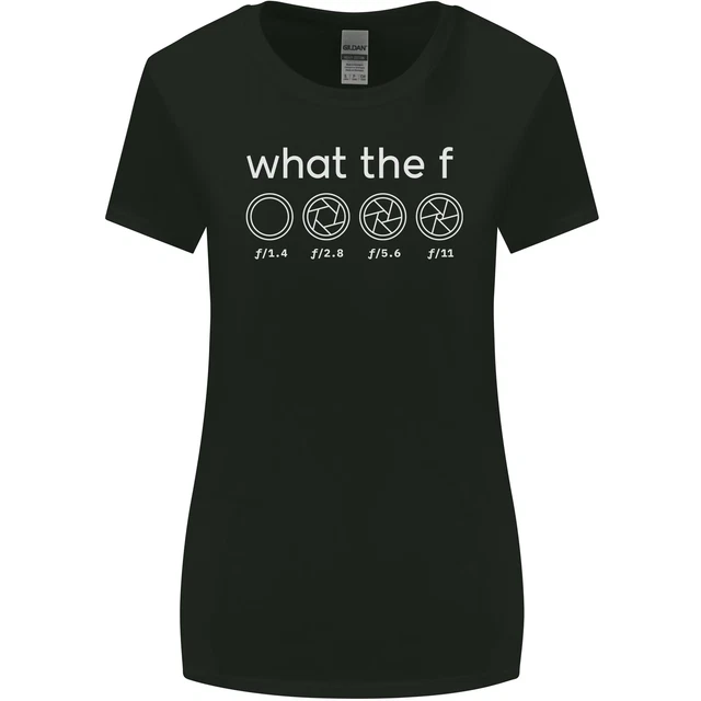 Funny Photographer F Stop Camera Photography Womens Wider Cut T-Shirt