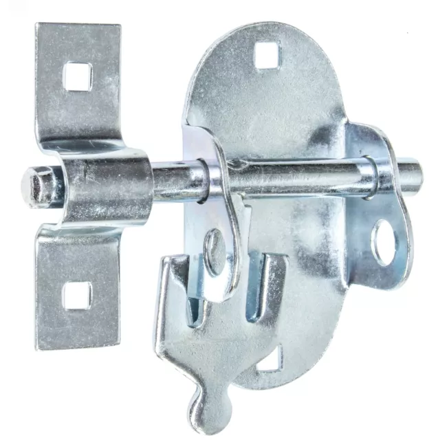 OVAL SLIDING BOLT 100mm QUALITY PLATED Padlock Gate Shed Door Garden Stable Lock