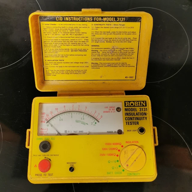 Robin Tester Continuità Isolamento Vintage 3131