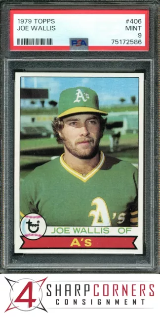 1979 Topps #406 Joe Wallis Athletics Psa 9