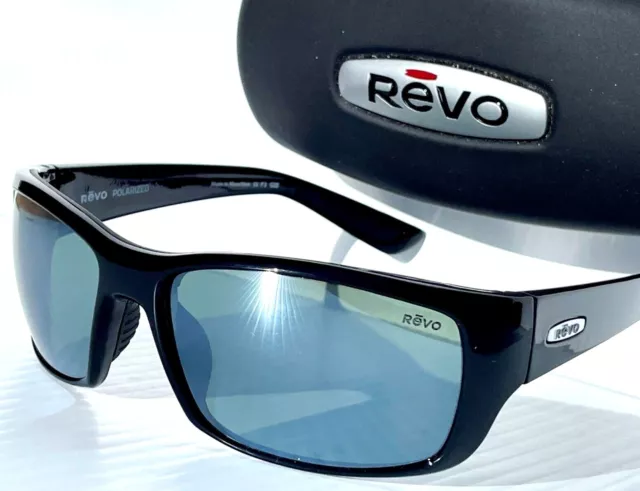 NEW Revo DEXTER Polished Black POLARIZED Gray Glass Sunglass 1127 01 SG50