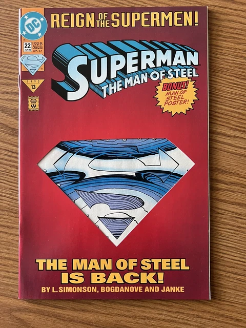 Dc Superman The Man Of Steel Reign Of The Supermen 1993 #13 #22 June 93 Mint