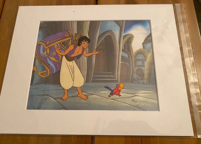 ALADDIN ORIGINAL PRODUCTION Cel - Disney Animation Art Drawing $559.00 ...