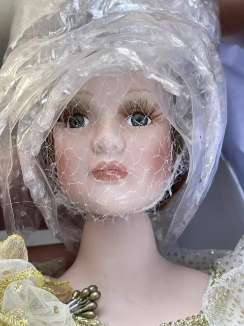 Heritage Signature Collection  Glittering Angel Porcelain Doll Item #19794  New
