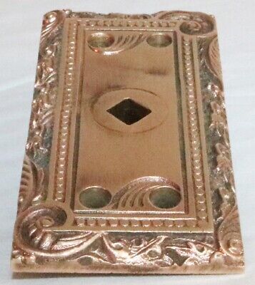 Antique Sargent & Company Small Brass Door Knob Back Plate  ~Fast Free Shipping~ 3