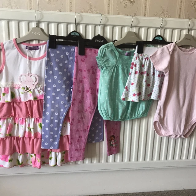 2-3 Yrs Girls 6 Items Bundle Bnwt Dress Leggings Skirt Top Etc.