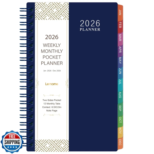 2026 POCKET CALENDAR/PLANNER - 2026 Weekly and Monthly Pocket Pla £17.