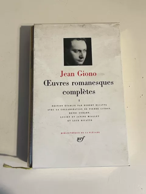 pléiade Jean Giono Œuvres Romanesques Complètes