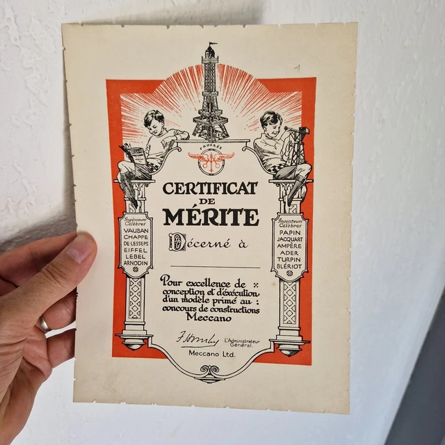 MECCANO méccano magazine , chéquier POUR CONCOURS remise d
