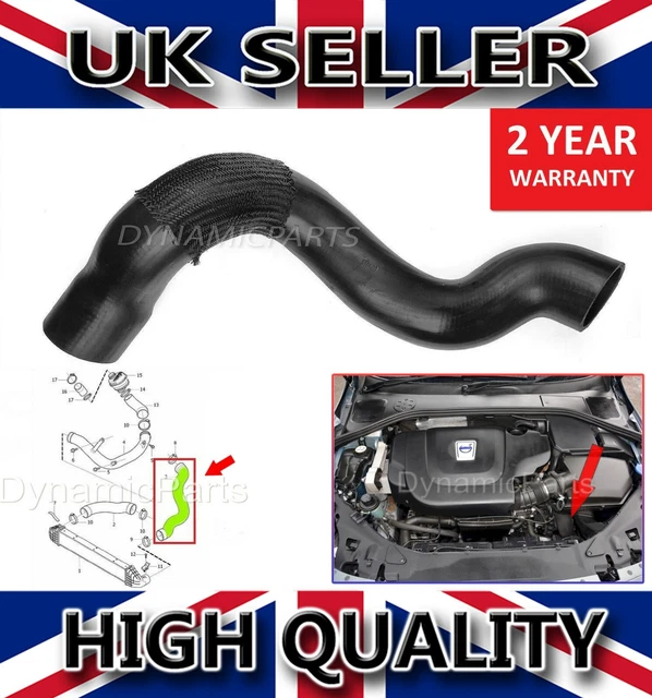 INTERCOOLER TURBO HOSE Pipe Tube For Volvo S60 D3 V60 D3 D4 Xc60 D3 INTERCOOLER TURBO HOSE Pipe Tube For Volvo S60 D3 V60 D3 D4 Xc60 D3