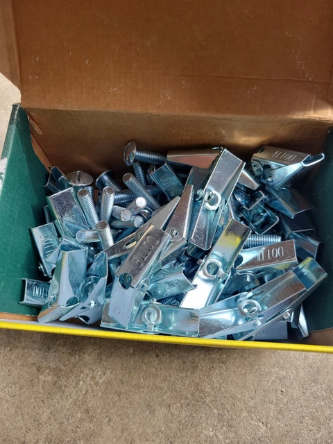 Dottie 3/8" X 4 " Toggle Bolts  Box Of 50