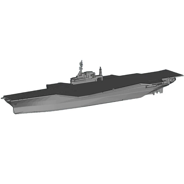 Maquette 3D Imprimée USS Enterprise CVN-65 – Échelle 1/1250 – Résine Blanche – Neuf – Porte-avions Américain