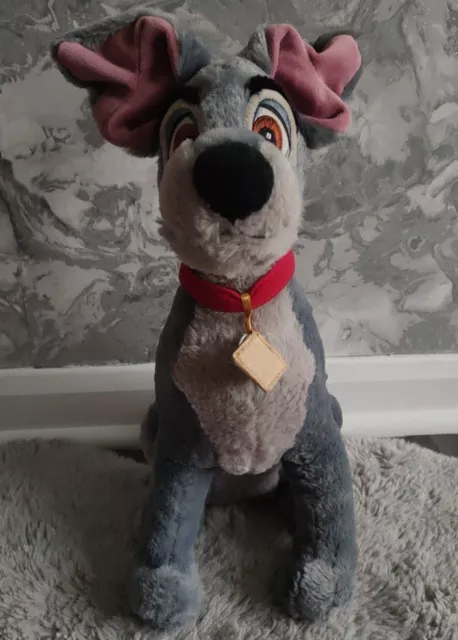 Official Disney Store Stamped Tramp Soft Plush Toy Lady And The Tramp Cuddly!!!