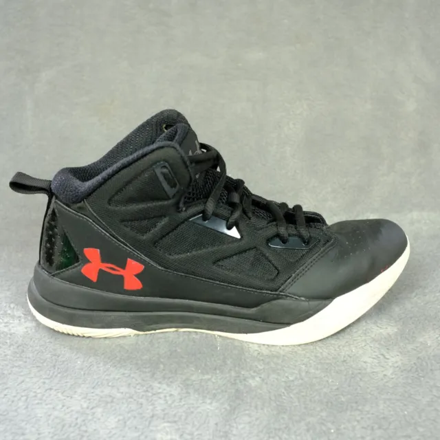 Under Armour High Top Sneakers Youth Size 8.5 Black Basketball Shoes Running