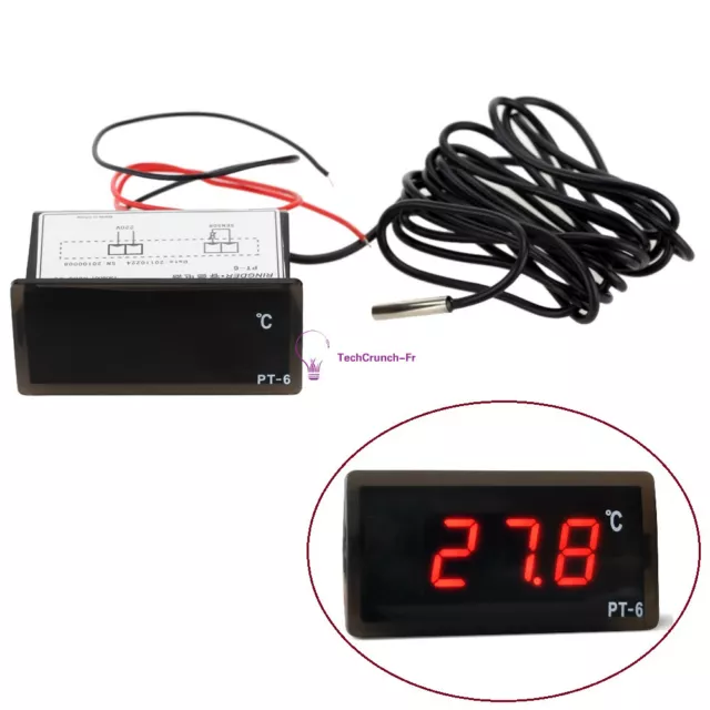 220V -50 ℃ ~ + 110 ℃ Digital Thermometer Temperature Meter Aquarium Sensor