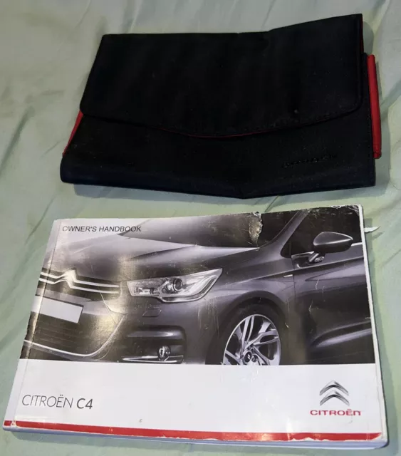 Citroen C4 Hatchback Owners Manual Handbook 2010-2015 INC Wallet (AD90)