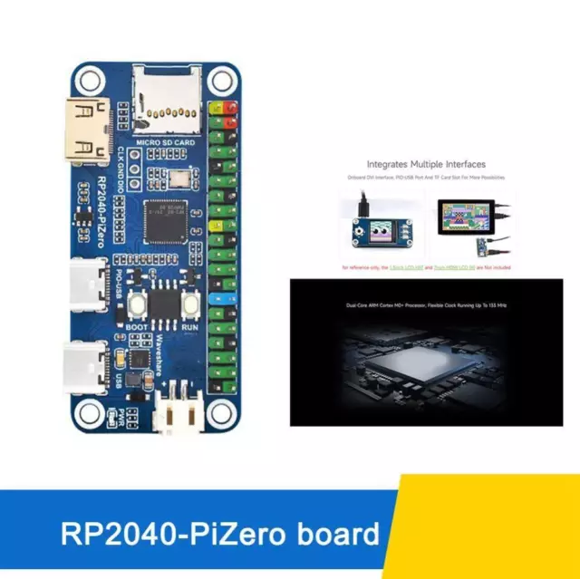 1x RP2040-Zero Microcontroller PICO Development Board Core RP2040 Dual Q6Z4