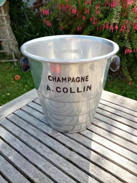 Seau A Champagne Ancien A. Collin . En Aluminium H. B Metry