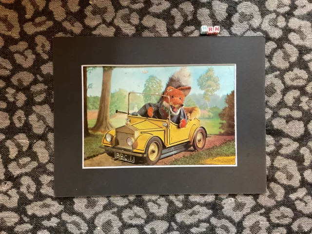 Basil Brush RARE VINTAGE mounted Art Print