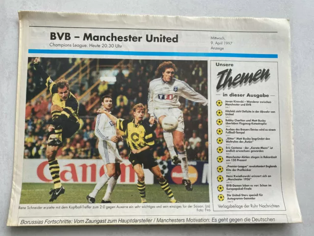 Ec I 96/97 Borussia Dortmund - Manchester United, 09.04.1997 Rn Champions League