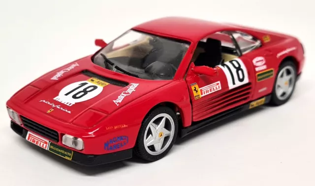 Detail 1/43 - Ferrari 348 tb Challenge #18 G. Dolfi Diecast Model Car 3