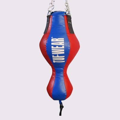 TUF Wear Balboa Heavy Duty molla Montante Riempito Punch Bag Rosso Blu 