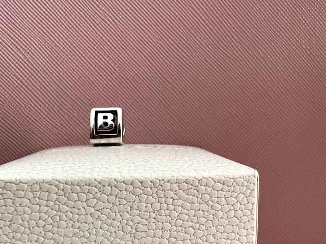 Pandora Sterling Silver Triangle Letter B Alphabet Charm #790323B Authentic Reti