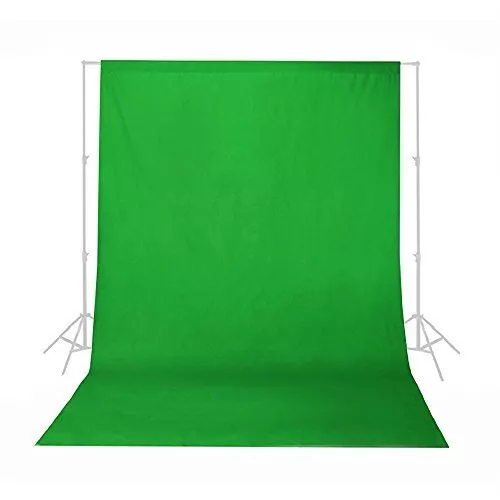 ® 1,8m x 3m Estudio Fotográfico 100% Algodón Muselina Fondo - Verde