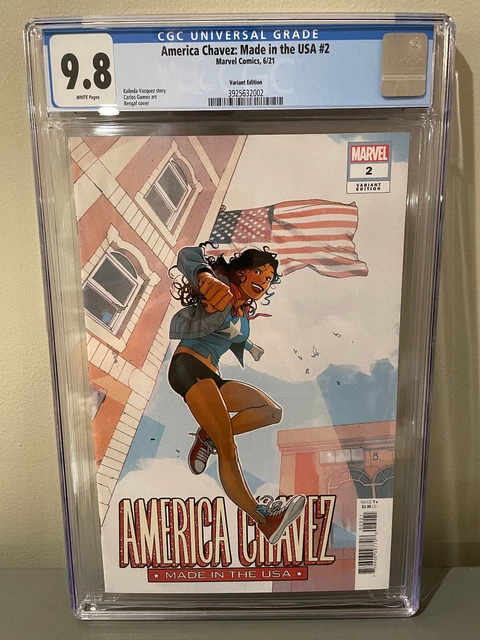 AMERICA CHAVEZ Made in the USA #2 CGC 9.8 (Marvel 2021) Bengal variant cover