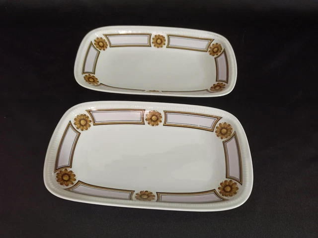 2 RAVIERS EN PORCELAINE DE LIMOGES BERNARDAUD modèle TRIANON