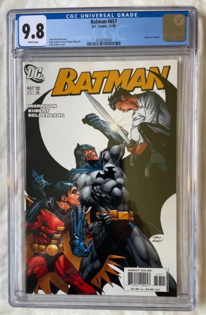 Batman 657 (2006) Damian vs Robin 9.8 CGC Graded
