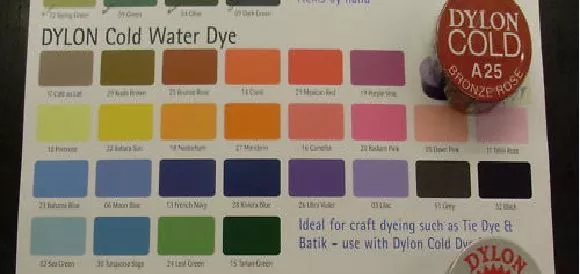 NEW DYLON HAND DYE COLD WATER FABRIC DYE for small items crafts tie-dye & batik