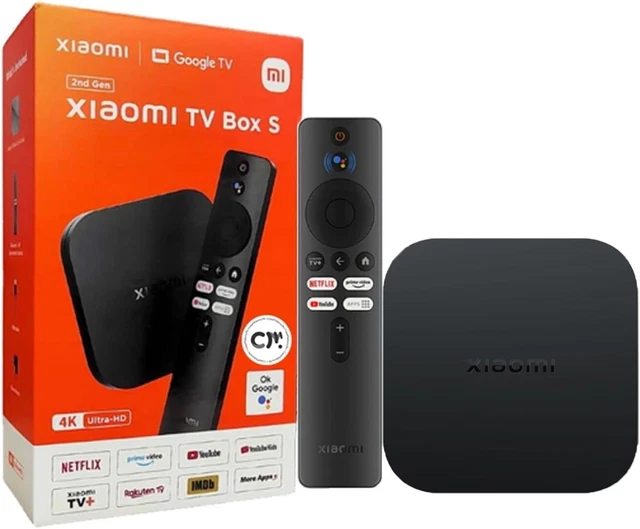XIAOMI MI BOX S Android TV with Google Assistant Remote Streaming Media